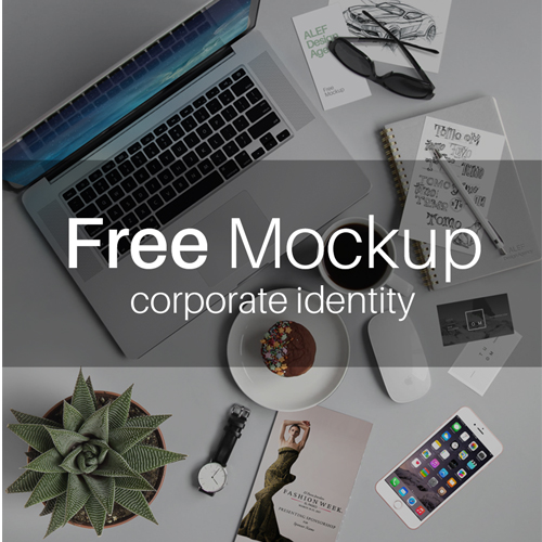 free download of corporate identity mockup , alef design agency , corporate identity , free download